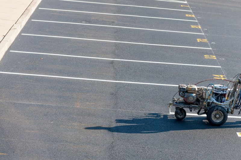 Service Locations for Parking Lot Striping