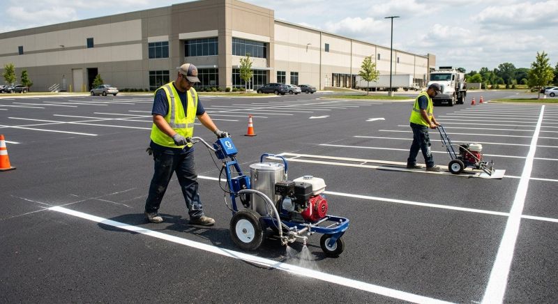 Asphalt Striping in Los Angeles, CA
