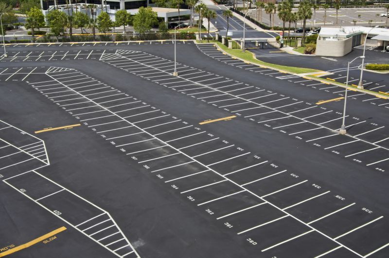 Concrete Parking Lot Striping in Katy, TX