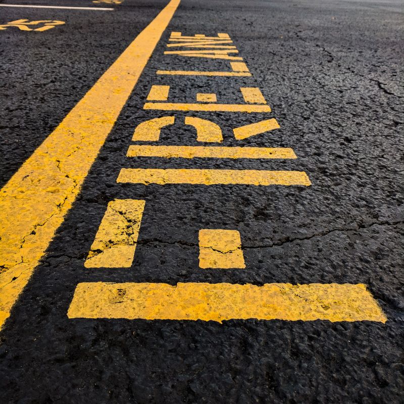 Fire Lane Marking in Houston, TX