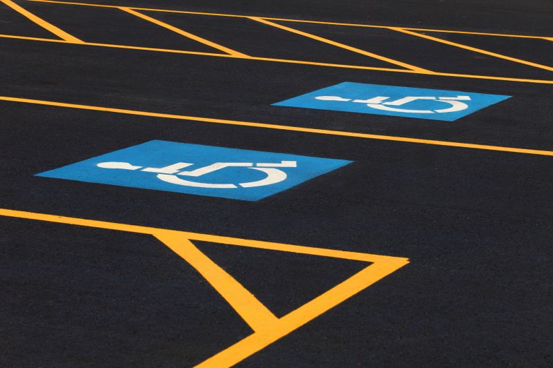 Parking Lot Markings Close-up